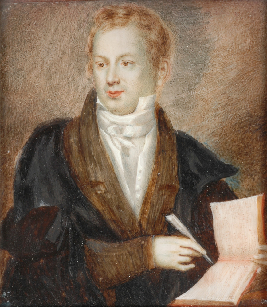 A Composer And His Wife, miniatures by Franziska Schoepfer (Attributed), c.1820